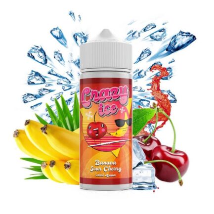 Steam City – Crazy Ice Banana Sour Cherry Flavorshot 20/120ml