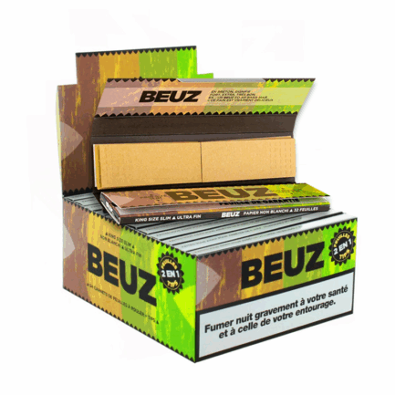 Beuz Long Brown Σετ Μεγάλα Χαρτάκια 110mm με τζιβάνες (1 τμχ)