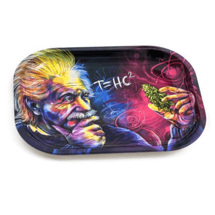 Μεταλικός Δίσκος Στριψίματος Σχέδιο Einstein 18cm x 14cm