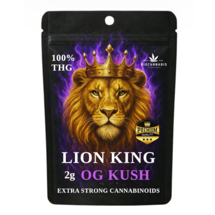 Ανθός Κάνναβης Lion King (Extra Strong) Premium 100% THG 2gr
