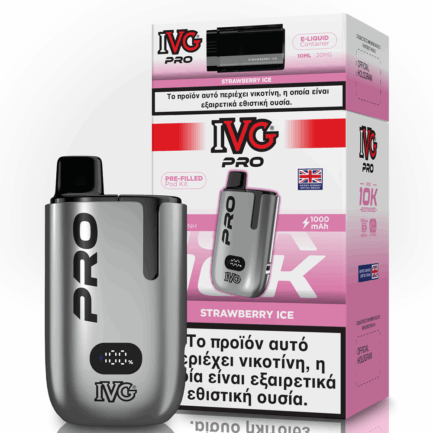 IVG Pro Strawberry Ice Kit 2ml+10ml 20mg 10.000 Puffs