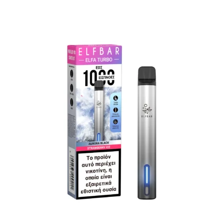 Elfbar Turbo Kit Aurora Black Strawberry Ice 2ml (Συσκευή + Κάψουλα)