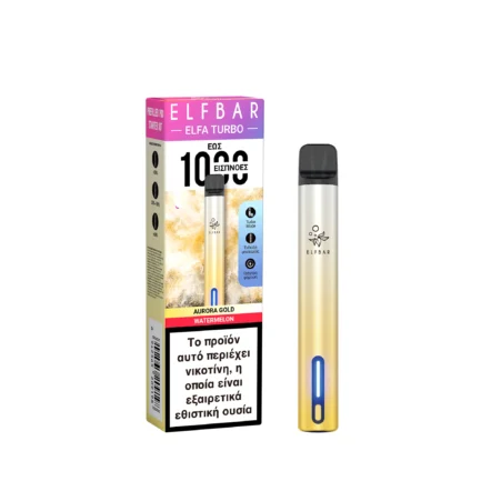 Elfbar Turbo Kit Aurora Aurora Gold Watermelon 2ml (Συσκευή + Κάψουλα)