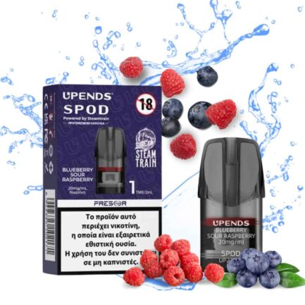 Steamtrain UPENDS SPOD Blueberry Sour Rasberry Pod 2ml 20mg/ml