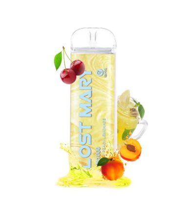 Lost Mary QM1000 – Cherry Peach Lemonade (Κεράσι, Ροδάκινο & Λεμονάδα) 20mg 2ml (Disposable)