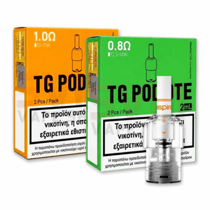 Aspire TG Pod DTE Edition Δεξαμενή 2ml (1 τεμ.) 0,8Ω / 1,0Ω
